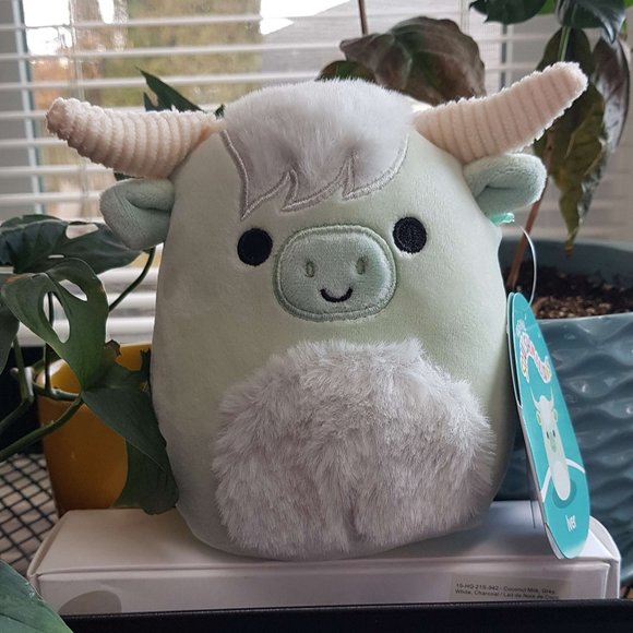 Squishmallows Other - NWT IVER 5” Squishmallow Green Highland Cow